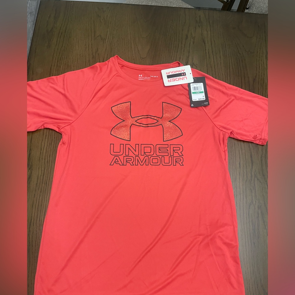 Under Armour Vivid Red Tee YLG